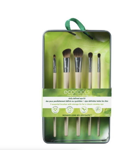 EcoTools Daily Defined Eye Makeup Brush Kit, 6 Piece Set